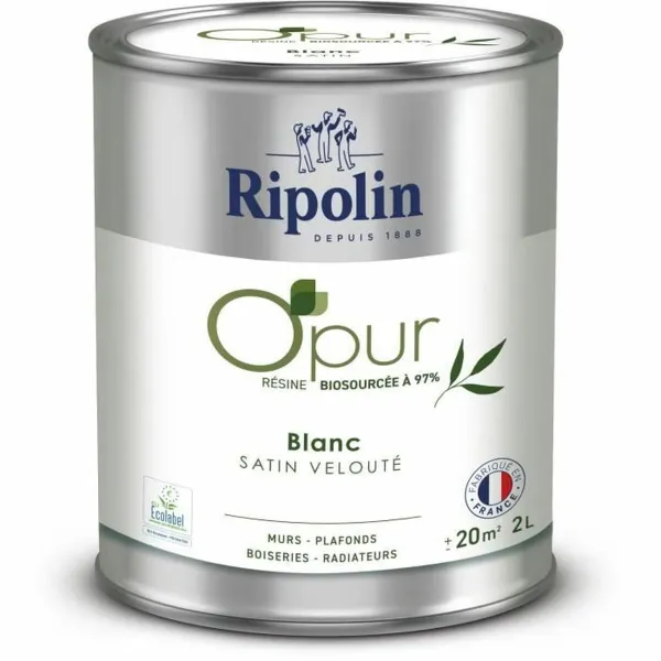 Gruntskrāsa Ripolin Balts Satīna apdare 2 L