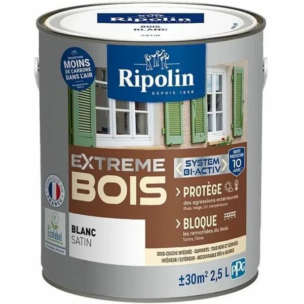 Pohjamaali Ripolin Valkoinen Satiiniviimeistely 2,5 L