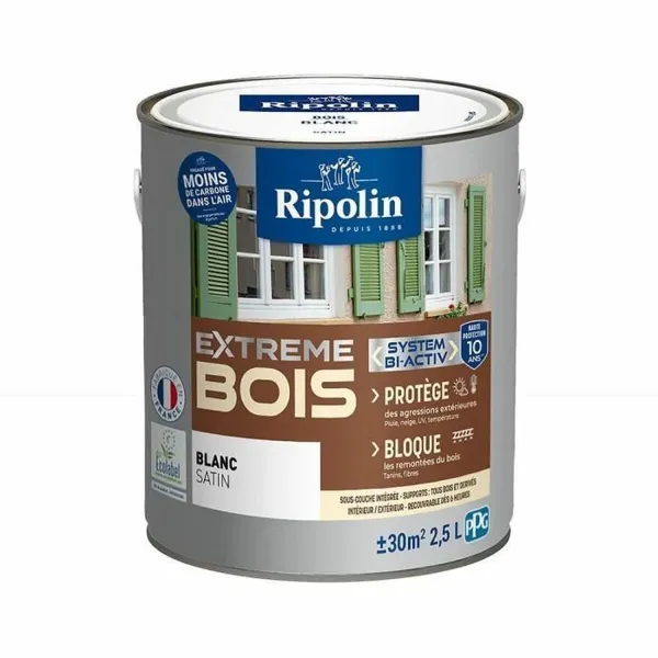 Pohjamaali Ripolin Valkoinen Satiiniviimeistely 2,5 L