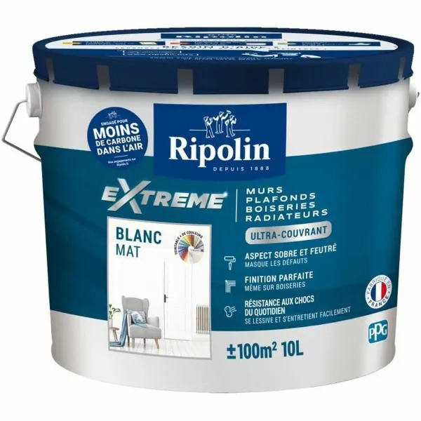 Gruntskrāsa Ripolin Balts Matt 10 L