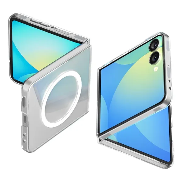 Spigen Airskin Mag MagSafe - Case for Samsung Galaxy Z Flip 7 (Clear/White)