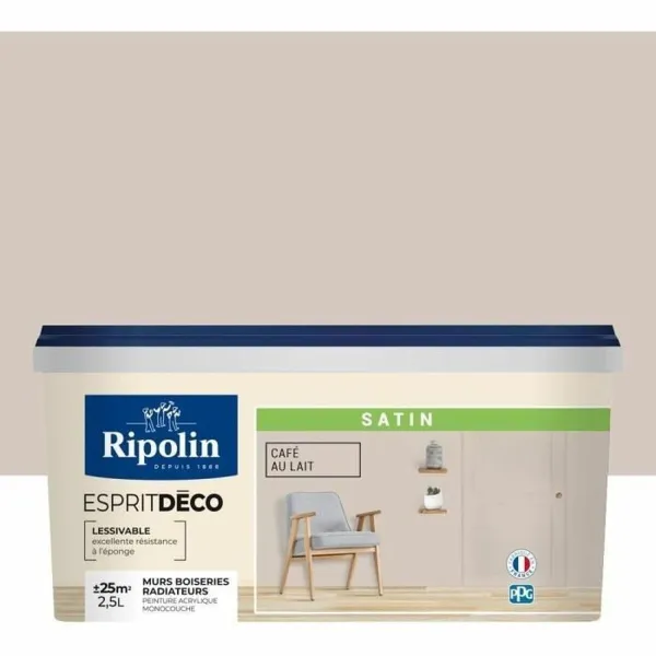 Pohjamaali Ripolin Beige Satiiniviimeistely 2,5 L