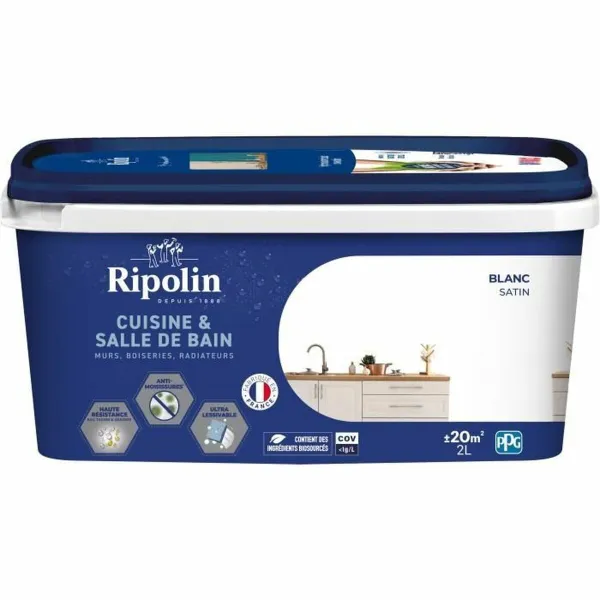 Gruntskrāsa Ripolin Balts Matt 2 L
