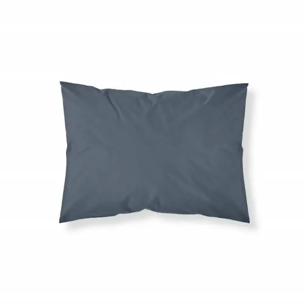 Pillowcase Decolores Liso Blue 175 Threads 45 x 110 cm