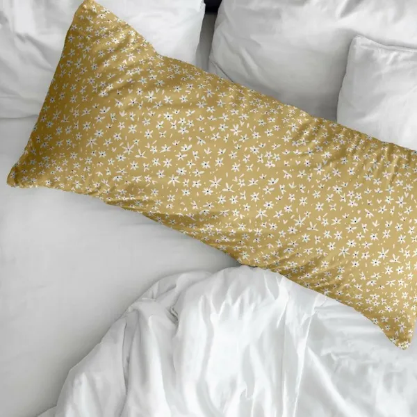 Pillowcase Decolores Provenza Mustard 175 Threads 45 x 110 cm