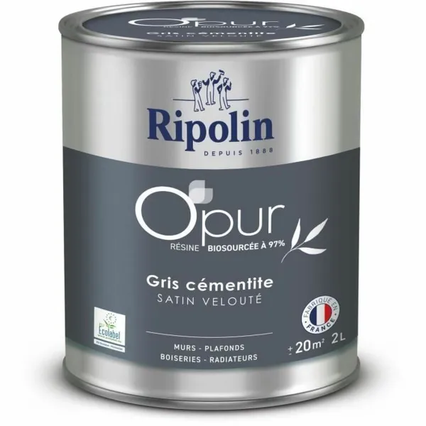 Gruntinis Dažai Ripolin 472185 Pilka Satino apdaila 2 L