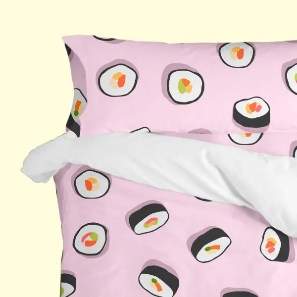 Pillowcase HappyFriday Aware Sushi Multicolour 45 x 155 cm