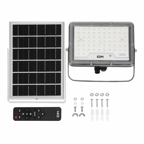 Floodlight/Projector Light EDM 31856 Slim Grey 50 W 600 lm Solar (6500 K)