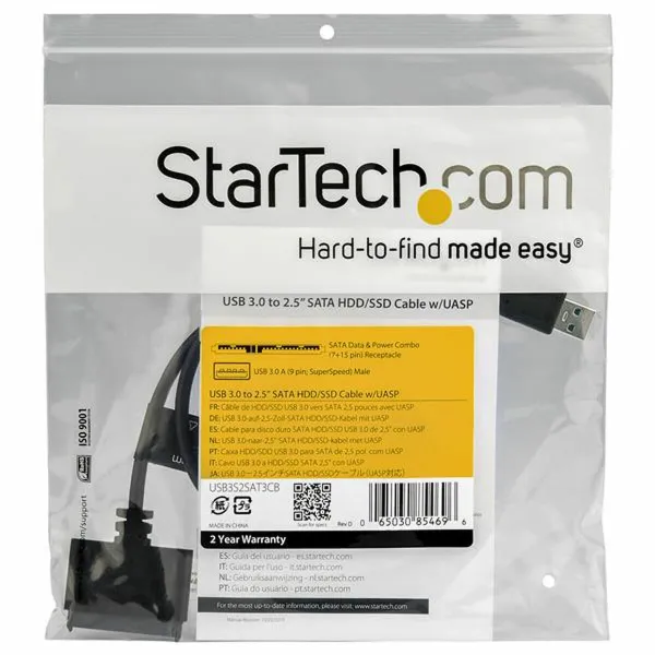 USB-SATA kõvaketta adapter Startech USB3S2SAT3CB HDD/SSD 2.5