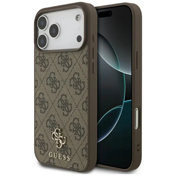 Guess 4G Small 4G and Classic MagSafe - Case iPhone 17 Pro Max (brown)