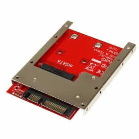 Adapteris SSD Startech SAT32MSAT257 Sarkans Sudrabains SSD mSATA