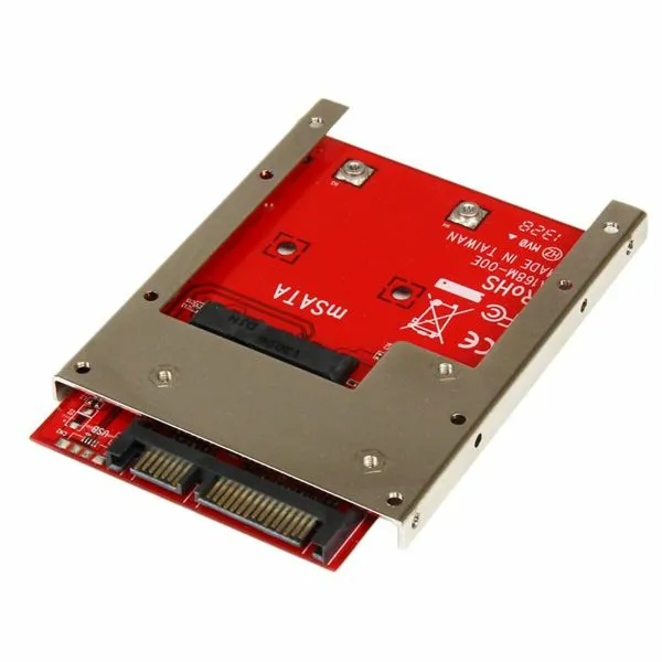 Adapteris SSD Startech SAT32MSAT257 Sarkans Sudrabains SSD mSATA