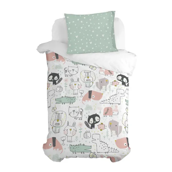 Pillowcase HappyFriday Moshi Moshi Best Buddies Multicolour 60 x 70 cm