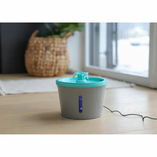 Mājdzīvnieku Dzirdināšanas Strūklaka Kerbl Zils Pelēks Plastmasa 1,6 L