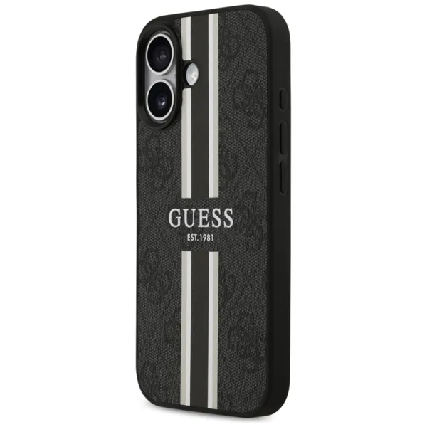 Guess 4G Printed Stripes MagSafe - Case iPhone 17 (black)