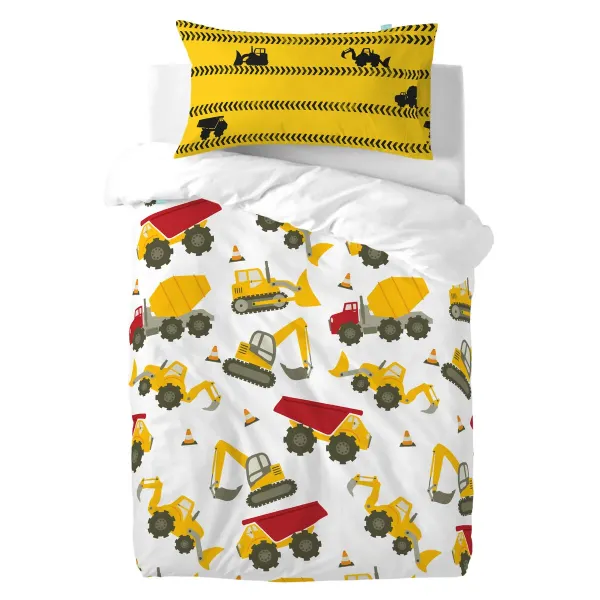 Pillowcase HappyFriday Mr Fox Machinery Multicolour 50 x 75 cm