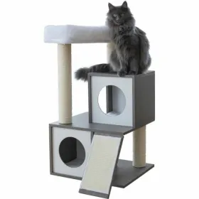 Scratching Post for Cats Kerbl Grey White/Black Sisal