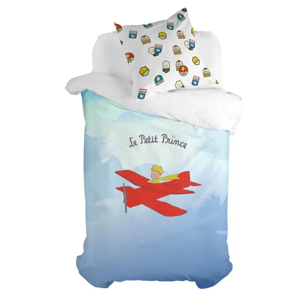 Pillowcase HappyFriday Le Petit Prince Son avion Multicolour 50 x 75 cm