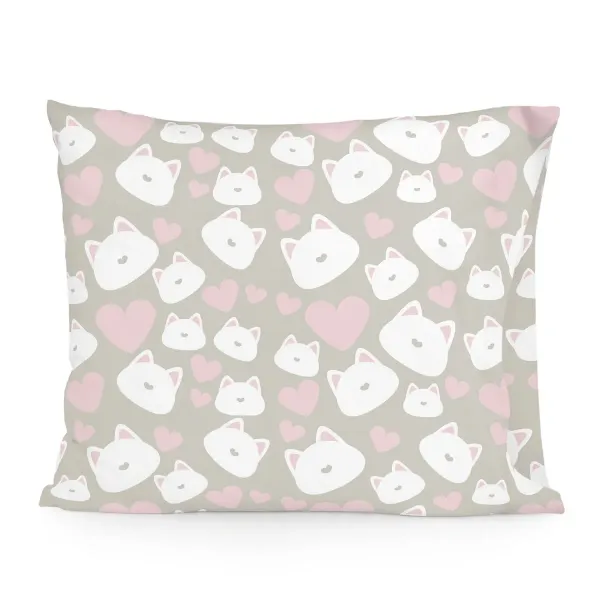 Pillowcase HappyFriday Happynois Kitty Multicolour 60 x 70 cm