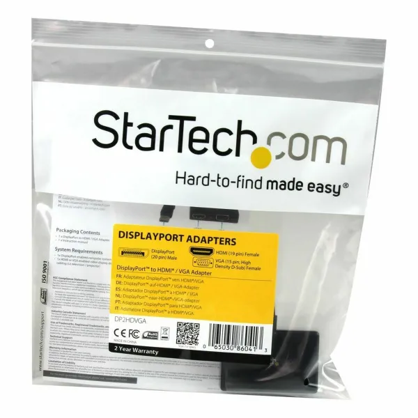 DisplayPort-HDMI Adapter Startech DP2HDVGA Must