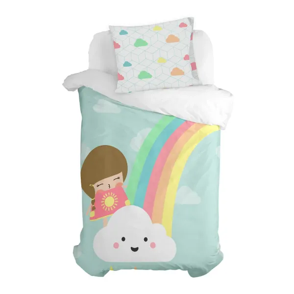 Pillowcase HappyFriday Happynois Rainbow Multicolour 60 x 70 cm