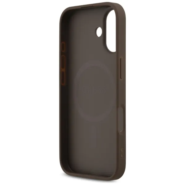 Guess 4G Printed Stripes MagSafe - Case iPhone 17 (brown)