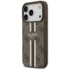 Guess 4G Printed Stripes MagSafe - Case iPhone 17 Pro (brown)