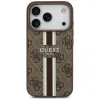 Guess 4G Printed Stripes MagSafe - Case iPhone 17 Pro (brown)