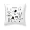 Cushion cover Looney Tunes Looney B&w B White Multicolour 45 x 45 cm