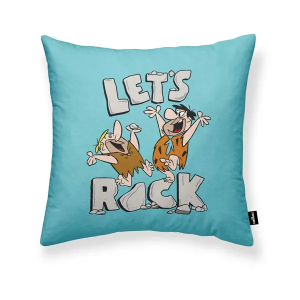 Cushion cover The Flintstones Let's Rock A Multicolour 45 x 45 cm