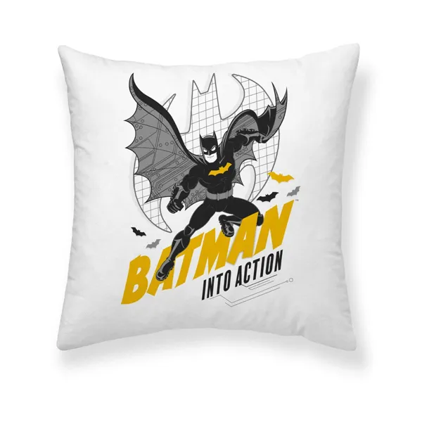 Cushion cover Batman Batman Comix 1B White Multicolour 45 x 45 cm