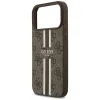 Guess 4G Printed Stripes MagSafe - Case iPhone 17 Pro Max (brown)