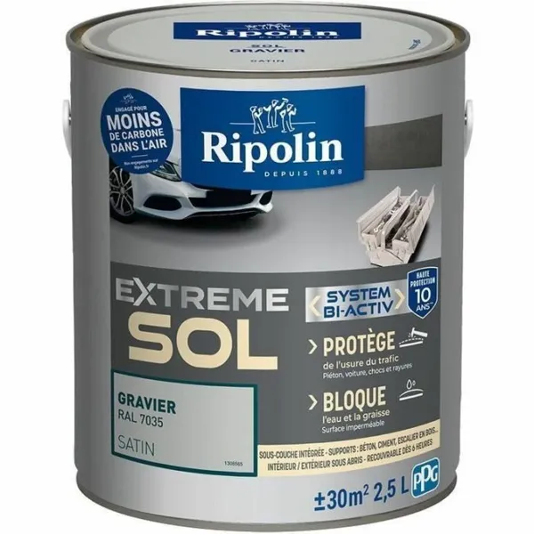 Gruntskrāsa Ripolin Pelēks Satīna apdare 2,5 L