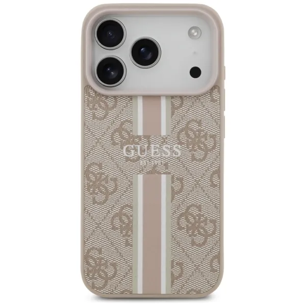 Guess 4G Printed Stripes MagSafe - Case iPhone 17 Pro (pink)