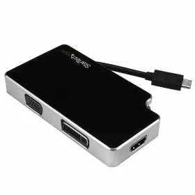Адаптер USB C — VGA/HDMI/DVI Startech CDPVGDVHDB           Серебряный