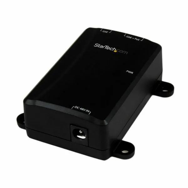 Slēdzis Startech POEINJ1GW 1000 Mbps Melns
