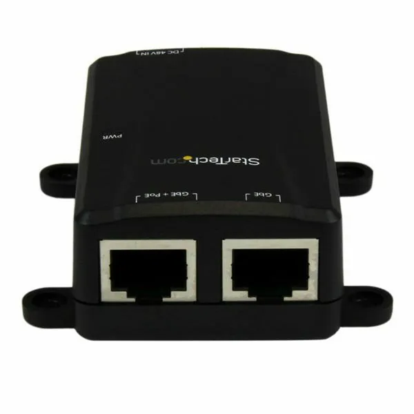 Slēdzis Startech POEINJ1GW 1000 Mbps Melns