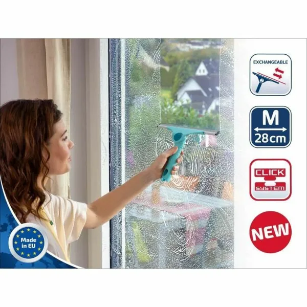 Glass cleaner Leifheit Pro Reach 51425 M 28 cm Plastic Turquoise