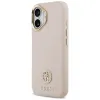 Guess Grained Strass Logo MagSafe - Case iPhone 17 (pink)