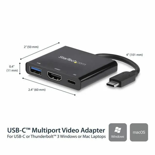 Докстанция Startech CDP2HDUACP           Чёрный