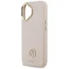 Guess Grained Strass Logo MagSafe - Case iPhone 17 (pink)
