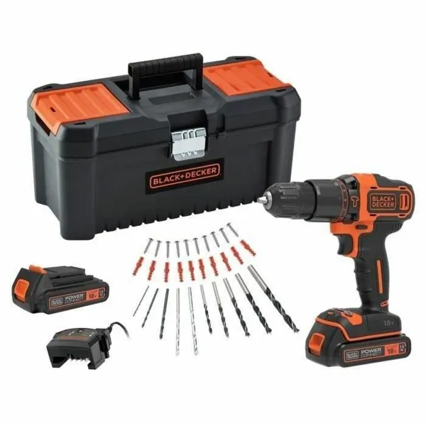 Elektriskais skrūvgriezis Black & Decker BDCHD18C2TA-QW 18V