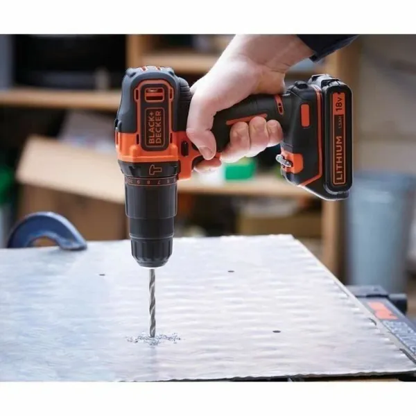 Elektrinis atsuktuvas Black & Decker BDCHD18C2TA-QW 18V