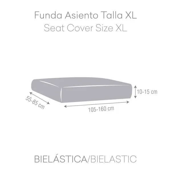 Sofa Cover Eysa BRONX Blue 85 x 15 x 160 cm