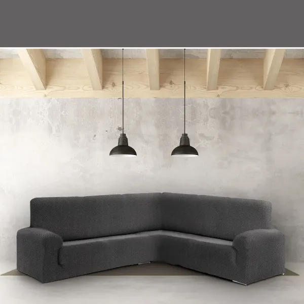 Sofa Cover Eysa JAZ Dark grey 110 x 120 x 450 cm