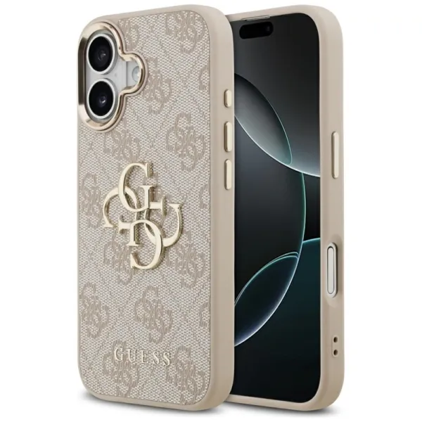Guess 4G Big 4G Classic Logo - Case iPhone 17 (Pink / Gold)