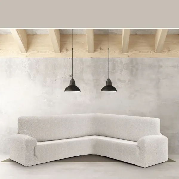 Sofa Cover Eysa JAZ White 110 x 120 x 600 cm