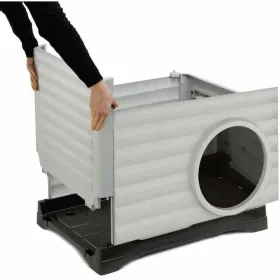 Mājdzīvnieku gulta Ferplast PETVILLA 50 Sveķi Termoplastisks 38,5 x 43 x 38,5 cm Balts Pelēks
