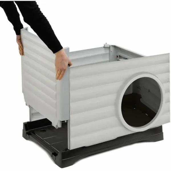 Lemmikin sänky Ferplast PETVILLA 50 Hartsi Kestomuovi 38,5 x 43 x 38,5 cm Valkoinen Harmaa