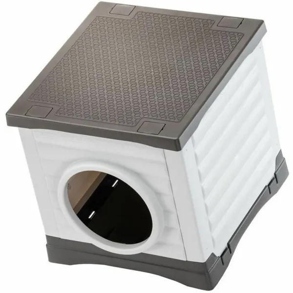 Mājdzīvnieku gulta Ferplast PETVILLA 50 Sveķi Termoplastisks 38,5 x 43 x 38,5 cm Balts Pelēks